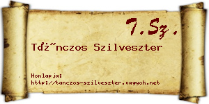 Tánczos Szilveszter névjegykártya